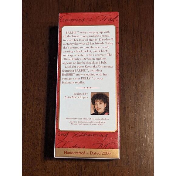 2000 HALLMARK KEEPSAKE ORNAMENT HARLEY-DAVIDSON BARBIE - Picture 2 of 6